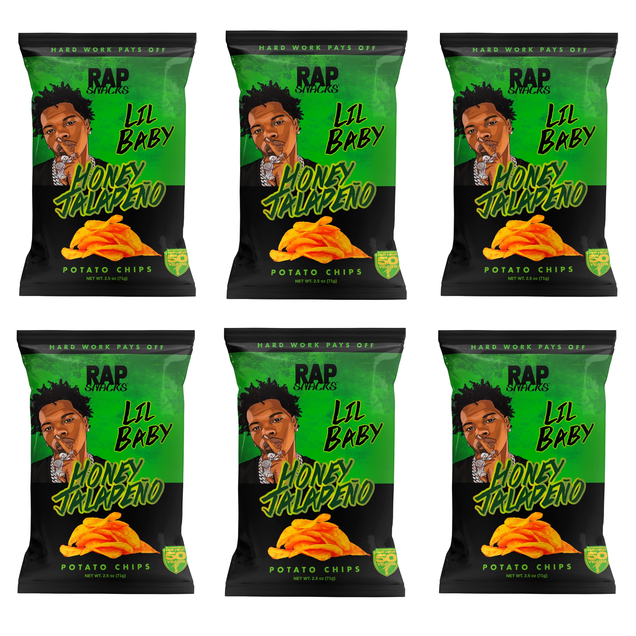 Amazon.com: Rap Snacks Lil Baby Honey Jalapeno Potato Chips 2.5 Oz